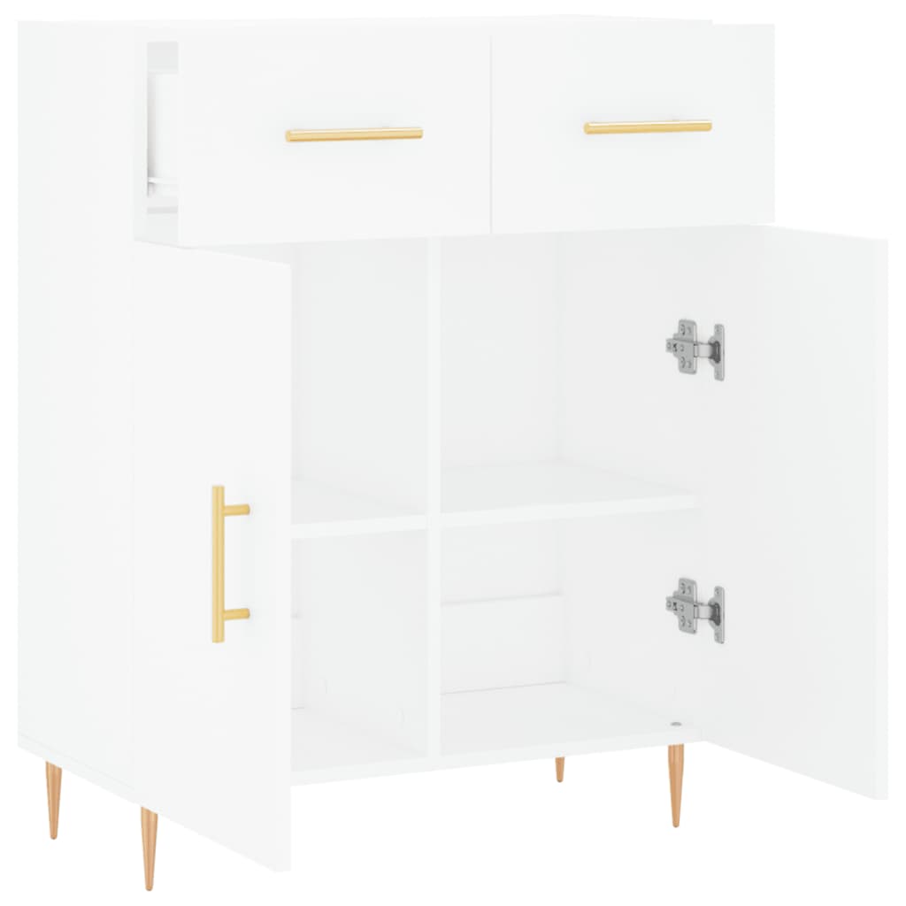 Dressoir 69,5X34X90 Cm Bewerkt Hout Wit