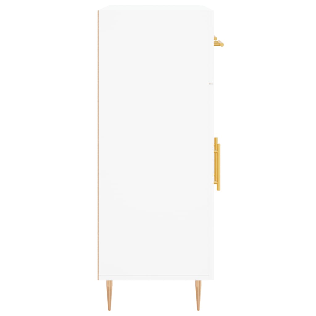 Dressoir 69,5X34X90 Cm Bewerkt Hout Wit