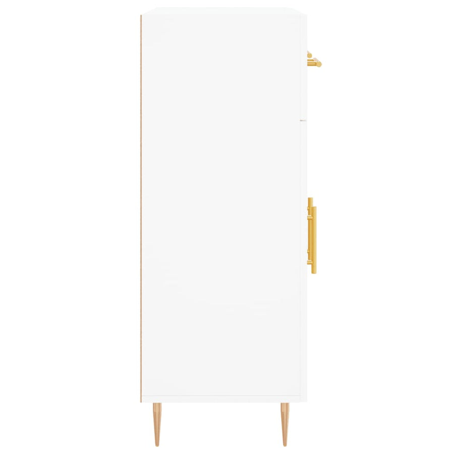 Dressoir 69,5X34X90 Cm Bewerkt Hout Wit