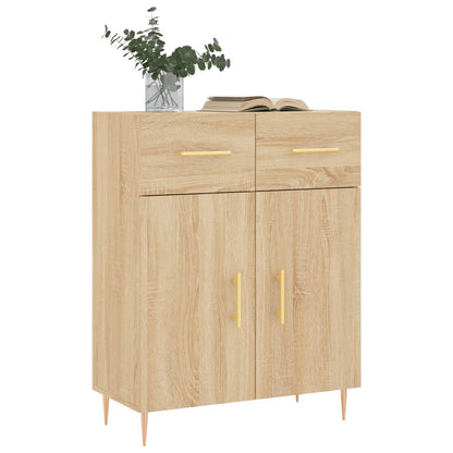 Dressoir 69,5X34X90 Cm Bewerkt Hout Sonoma Eikenkleurig
