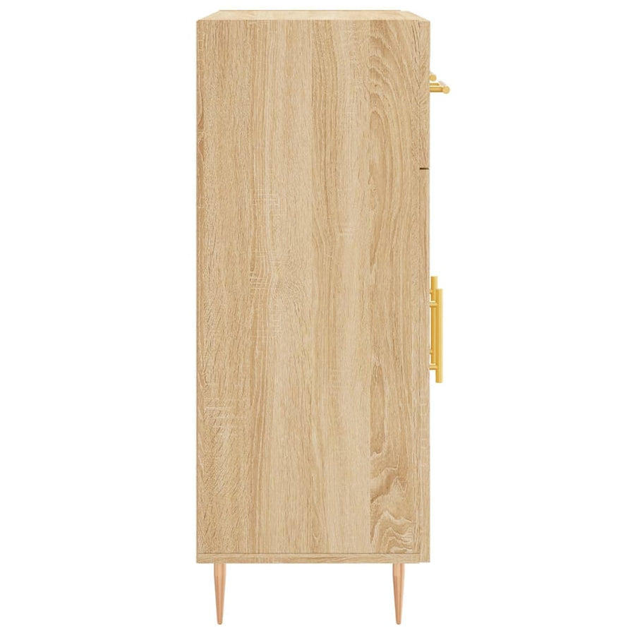 Dressoir 69,5X34X90 Cm Bewerkt Hout Sonoma Eikenkleurig