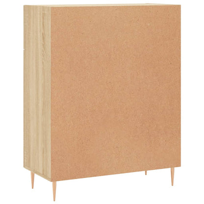 Dressoir 69,5X34X90 Cm Bewerkt Hout Sonoma Eikenkleurig