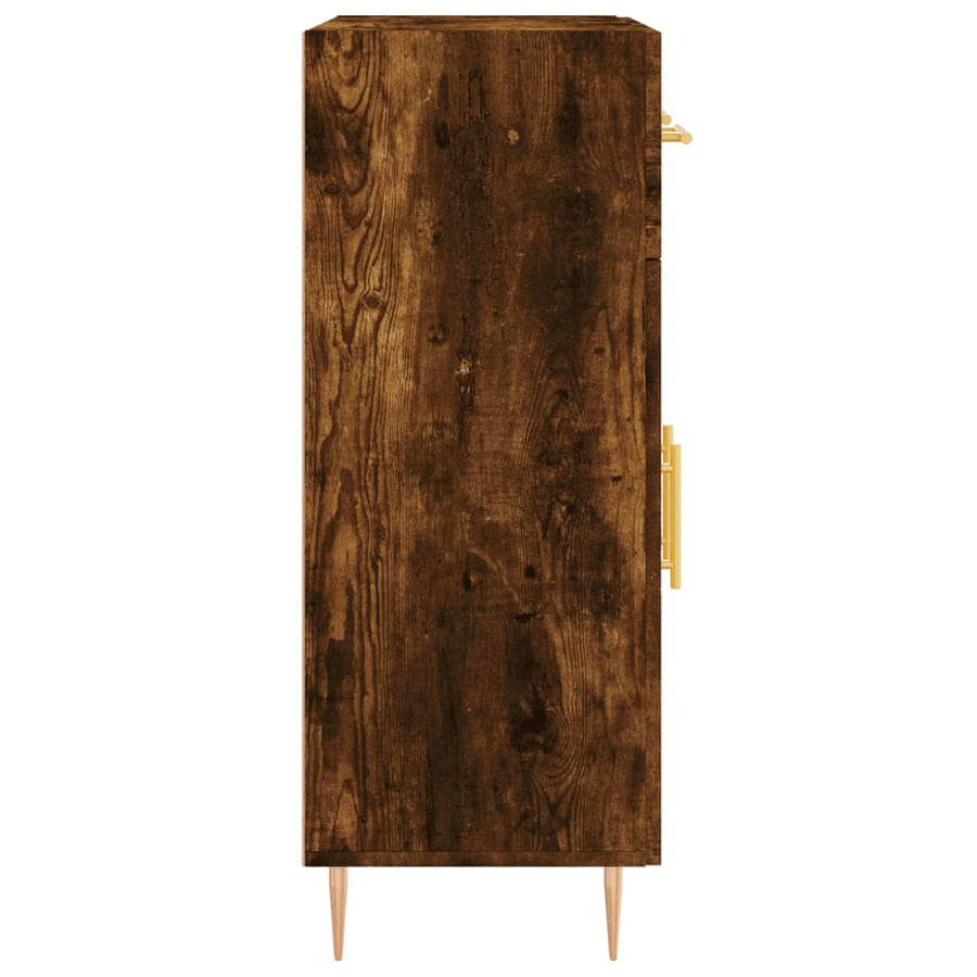 Dressoir 69,5x34x90 cm bewerkt hout gerookt eikenkleurig