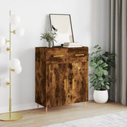 Sideboard 69.5x34x90 cm engineered wood smoked oak-colored