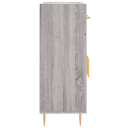 Dressoir 69,5X34X90 Cm Bewerkt Hout Grijs Sonoma Eikenkleurig