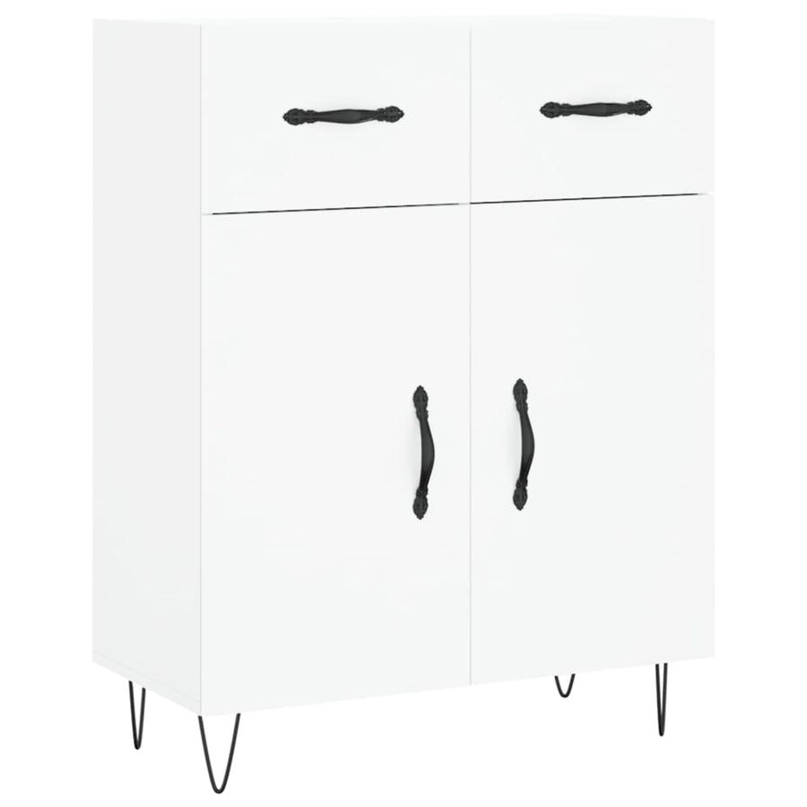 Dressoir 69,5X34X90 Cm Bewerkt Hout Wit