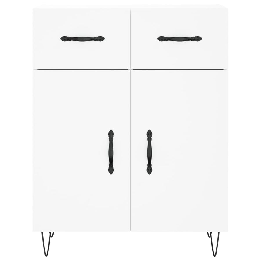 Dressoir 69,5X34X90 Cm Bewerkt Hout Wit
