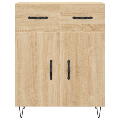 Dressoir 69,5X34X90 Cm Bewerkt Hout Kleurig Sonoma eiken