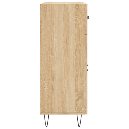 Dressoir 69,5X34X90 Cm Bewerkt Hout Kleurig Sonoma eiken