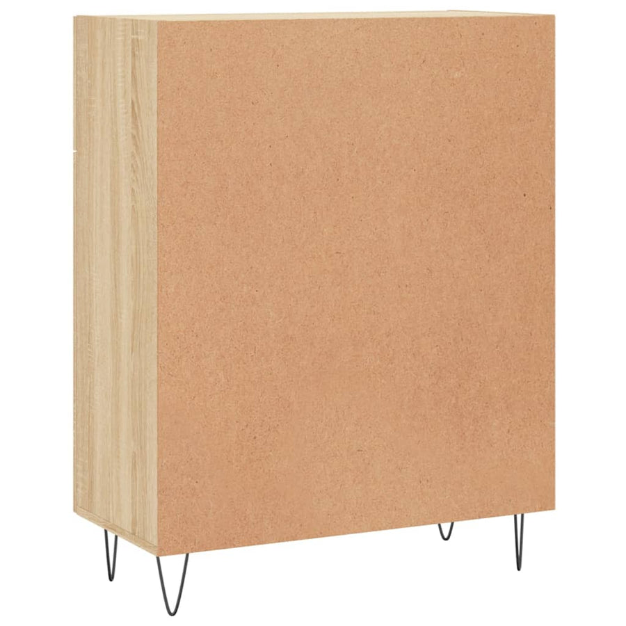 Dressoir 69,5X34X90 Cm Bewerkt Hout Kleurig Sonoma eiken