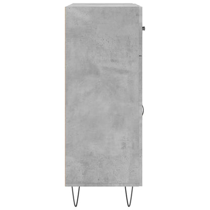 Dressoir 69,5X34X90 Cm Bewerkt Hout Betongrijs