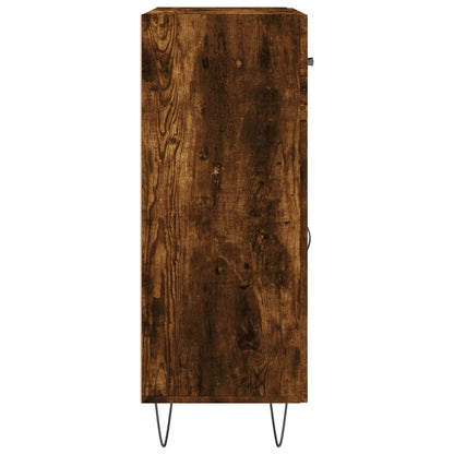 Dressoir 69,5X34X90 Cm Bewerkt Hout Gerookt Eikenkleurig