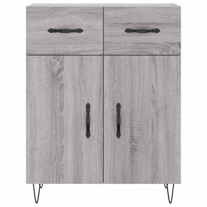 Dressoir 69,5X34X90 Cm Bewerkt Hout Grijs Sonoma Eikenkleurig