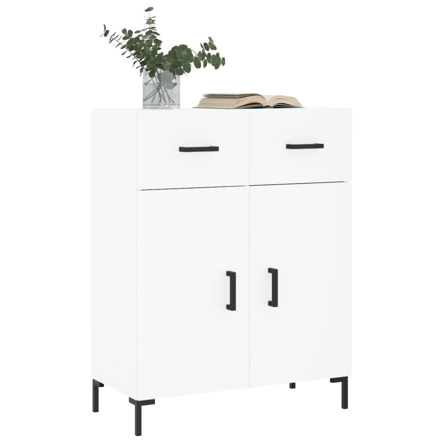 Dressoir 69,5X34X90 Cm Bewerkt Hout Wit