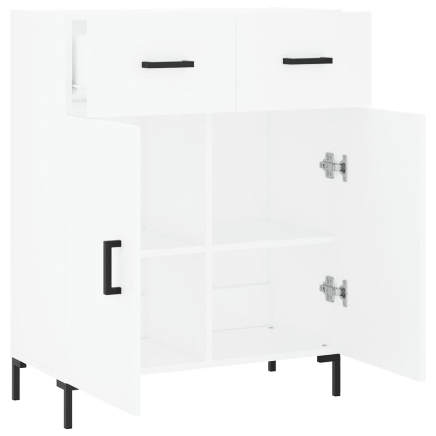 Dressoir 69,5X34X90 Cm Bewerkt Hout Wit