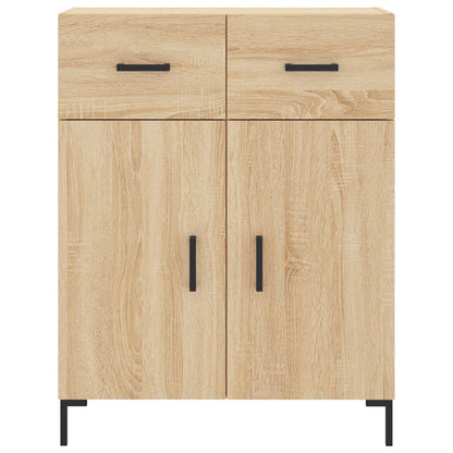 Dressoir 69,5X34X90 Cm Bewerkt Hout Kleurig Sonoma eiken