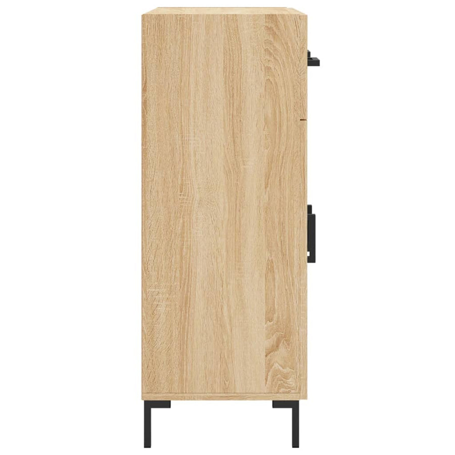 Dressoir 69,5X34X90 Cm Bewerkt Hout Kleurig Sonoma eiken