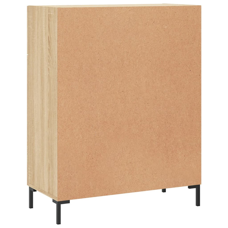 Dressoir 69,5X34X90 Cm Bewerkt Hout Kleurig Sonoma eiken