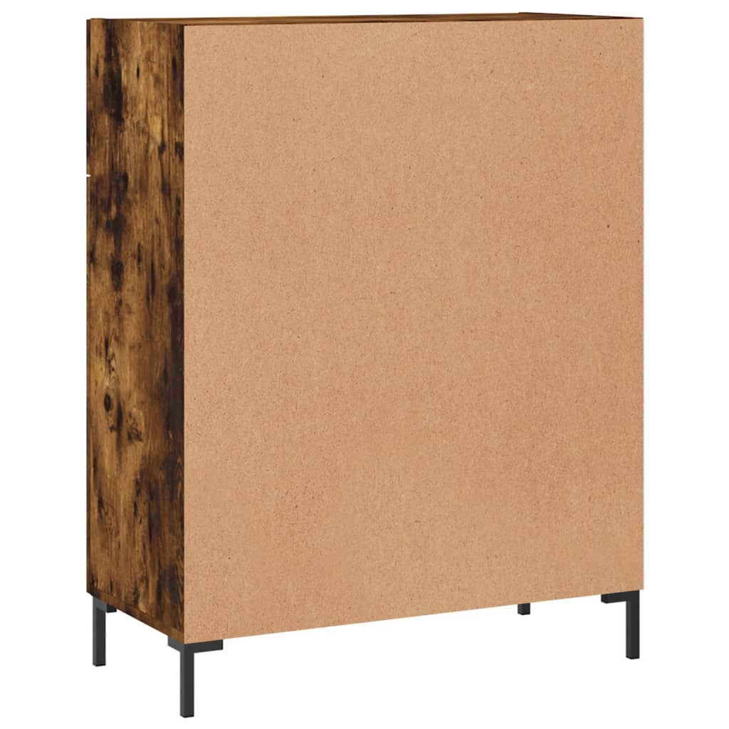 Dressoir 69,5X34X90 Cm Bewerkt Hout Gerookt Eikenkleurig
