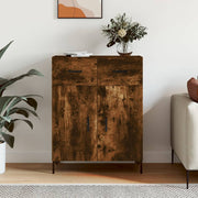 Sideboard 69.5x34x90 cm engineered wood smoked oak-colored