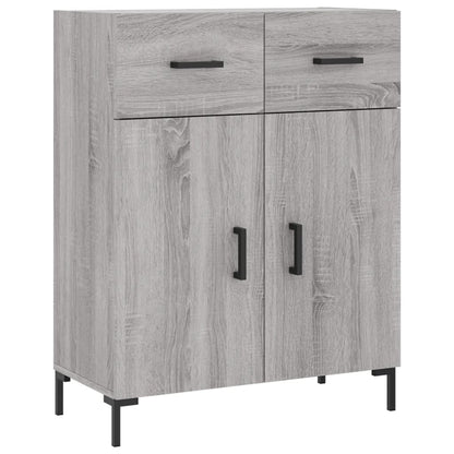 Dressoir 69,5X34X90 Cm Bewerkt Hout Eikenkleurig Grijs sonoma