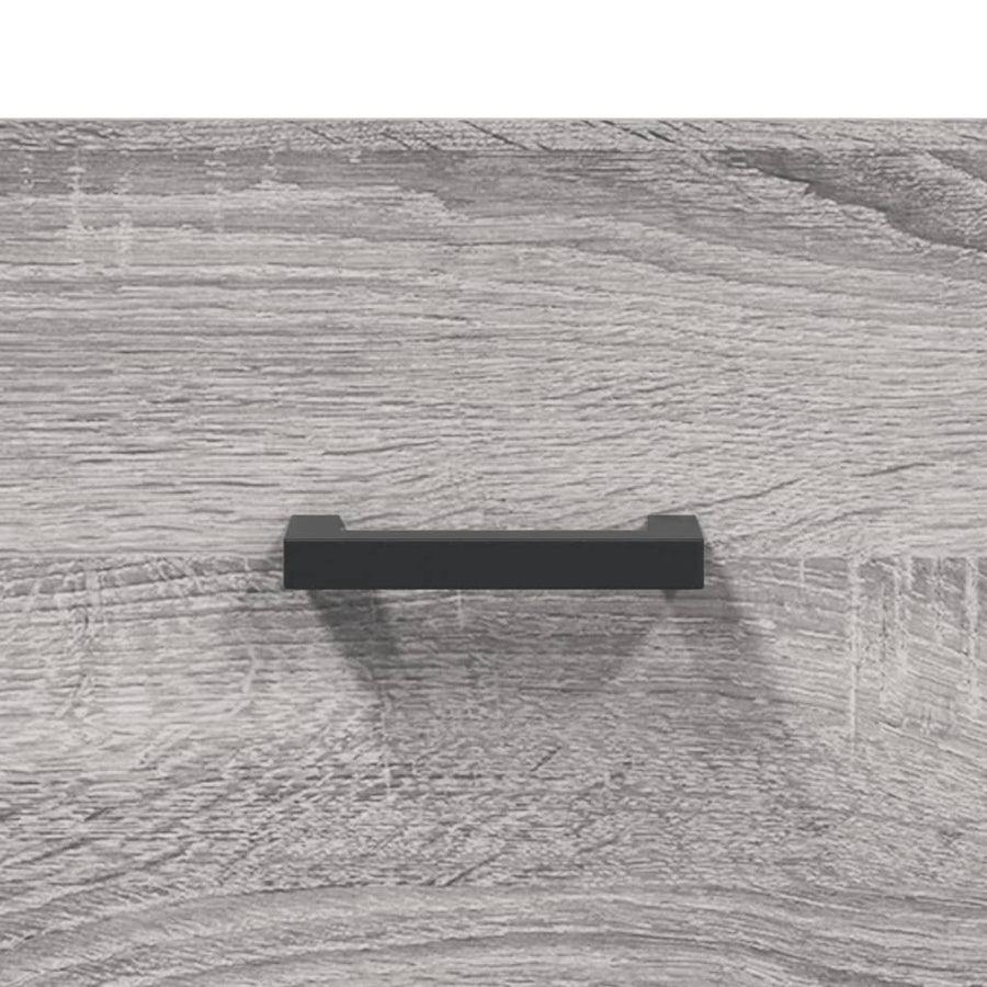 Dressoir 69,5X34X90 Cm Bewerkt Hout Eikenkleurig Grijs sonoma