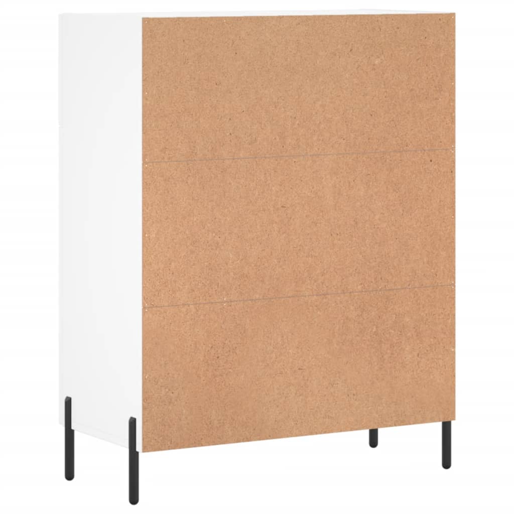 Dressoir 69,5X34X90 Cm Bewerkt Hout Wit