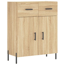 Dressoir 69,5X34X90 Cm Bewerkt Hout Kleurig Sonoma eiken
