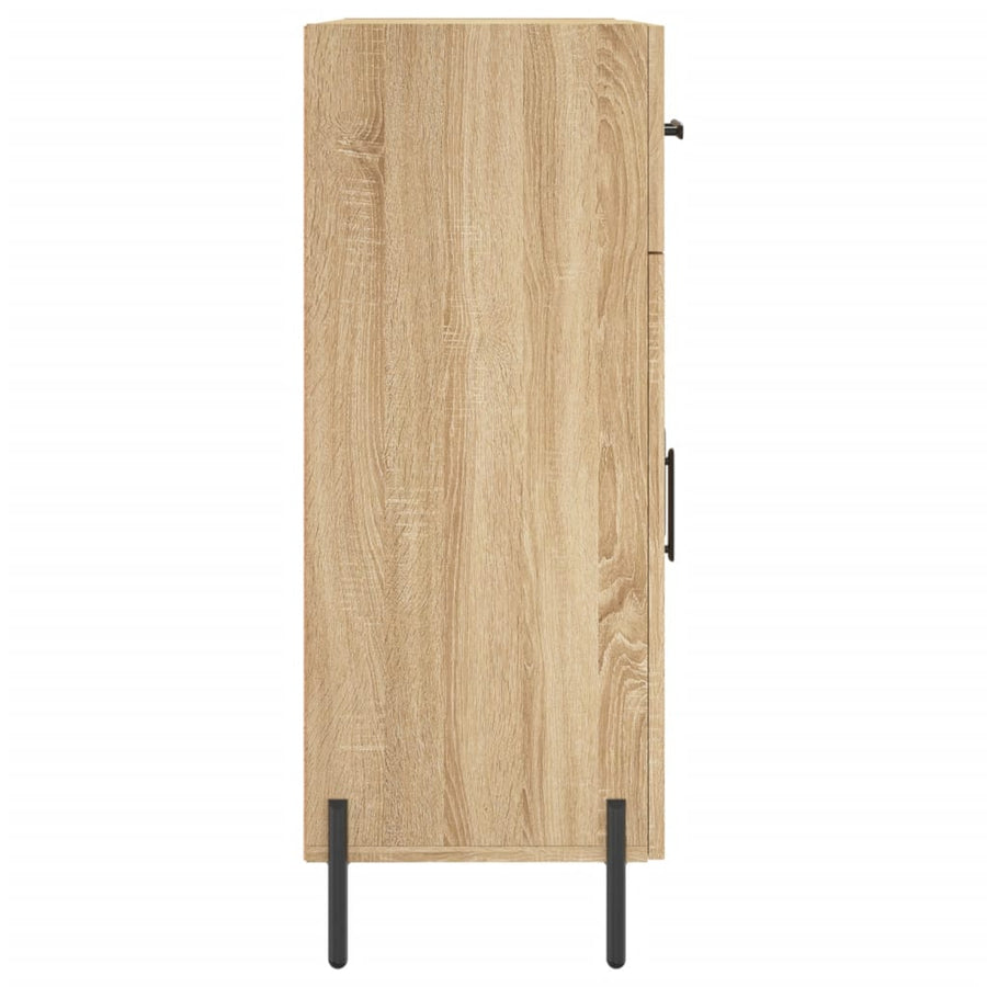 Dressoir 69,5X34X90 Cm Bewerkt Hout Kleurig Sonoma eiken