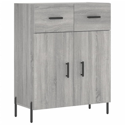 Dressoir 69,5X34X90 Cm Bewerkt Hout Grijs Sonoma Eikenkleurig