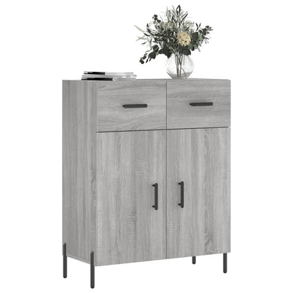 Dressoir 69,5X34X90 Cm Bewerkt Hout Grijs Sonoma Eikenkleurig