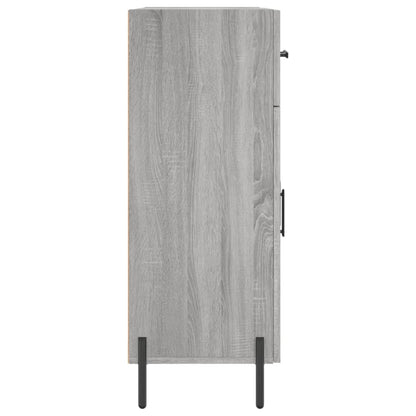 Dressoir 69,5X34X90 Cm Bewerkt Hout Grijs Sonoma Eikenkleurig
