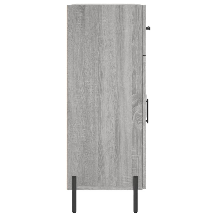 Dressoir 69,5X34X90 Cm Bewerkt Hout Grijs Sonoma Eikenkleurig