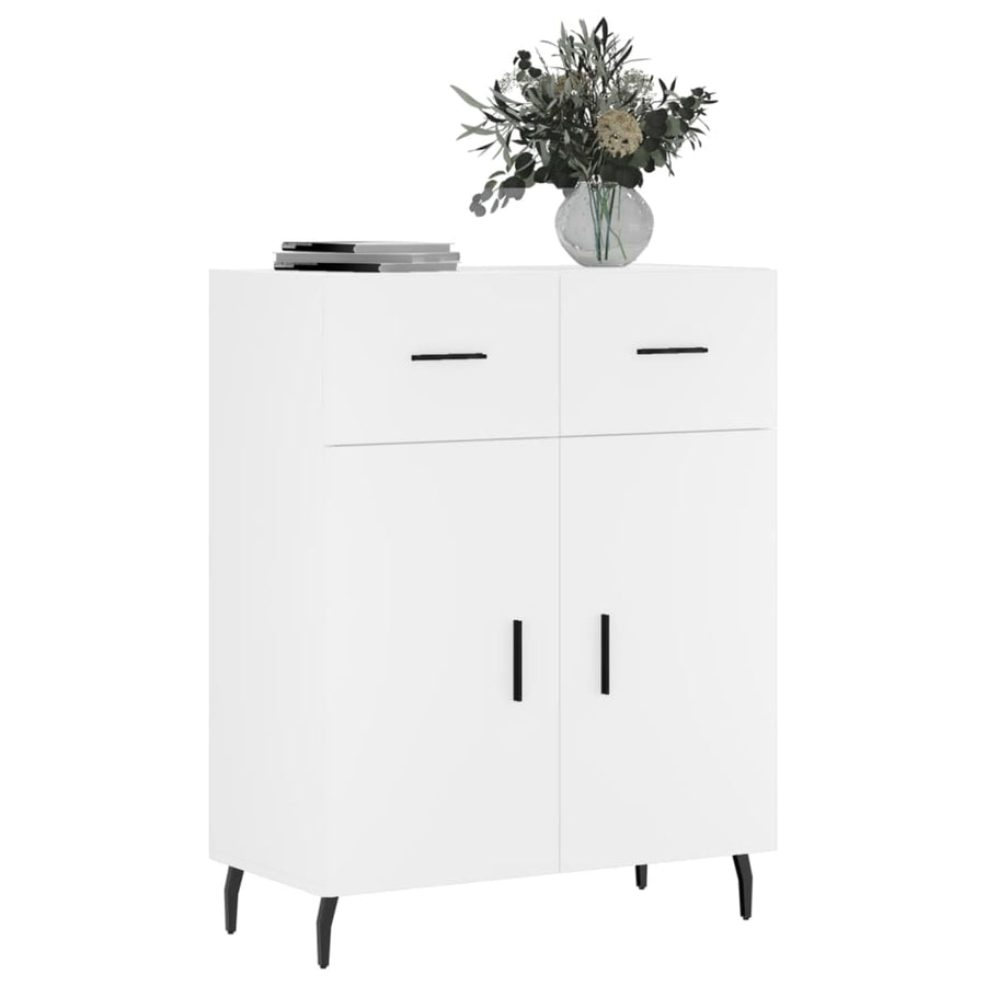 Dressoir 69,5X34X90 Cm Bewerkt Hout Wit