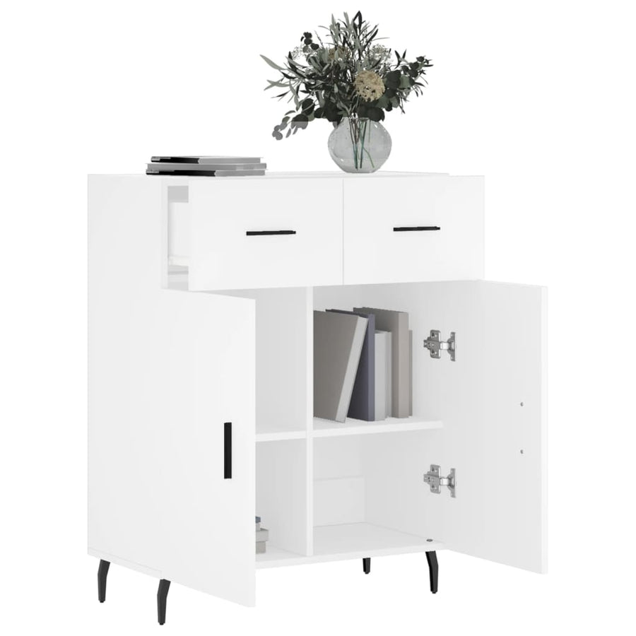 Dressoir 69,5X34X90 Cm Bewerkt Hout Wit