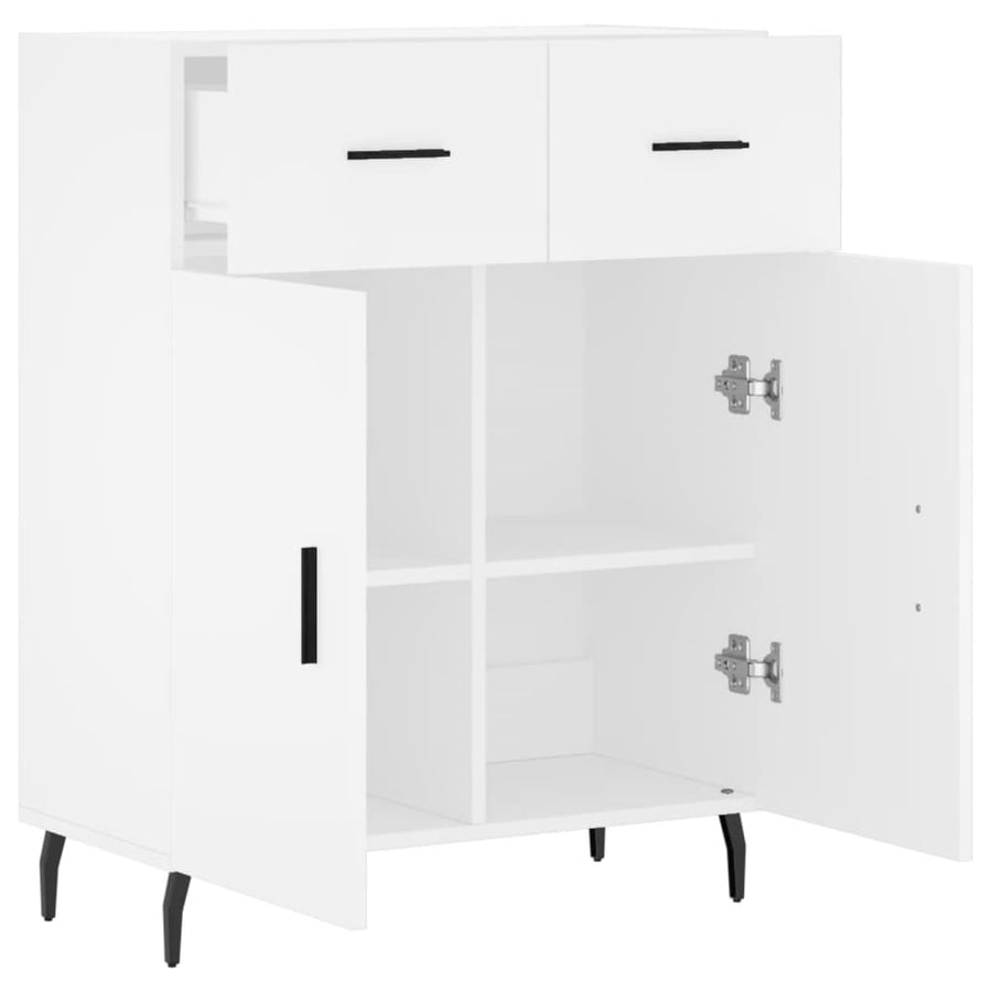 Dressoir 69,5X34X90 Cm Bewerkt Hout Wit