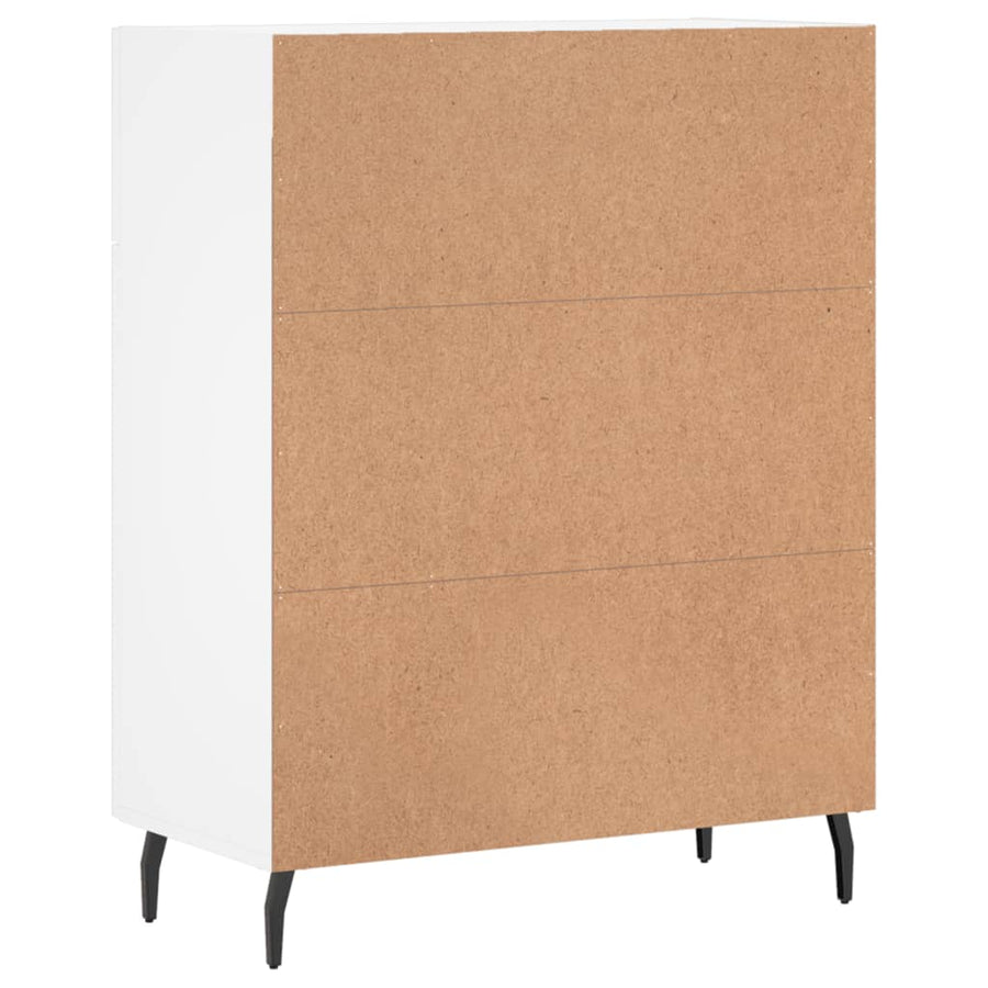Dressoir 69,5X34X90 Cm Bewerkt Hout Wit