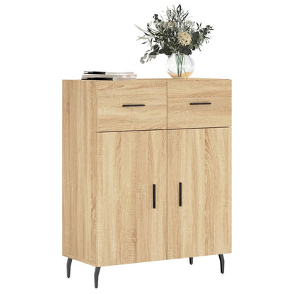 Dressoir 69,5X34X90 Cm Bewerkt Hout Kleurig Sonoma eiken
