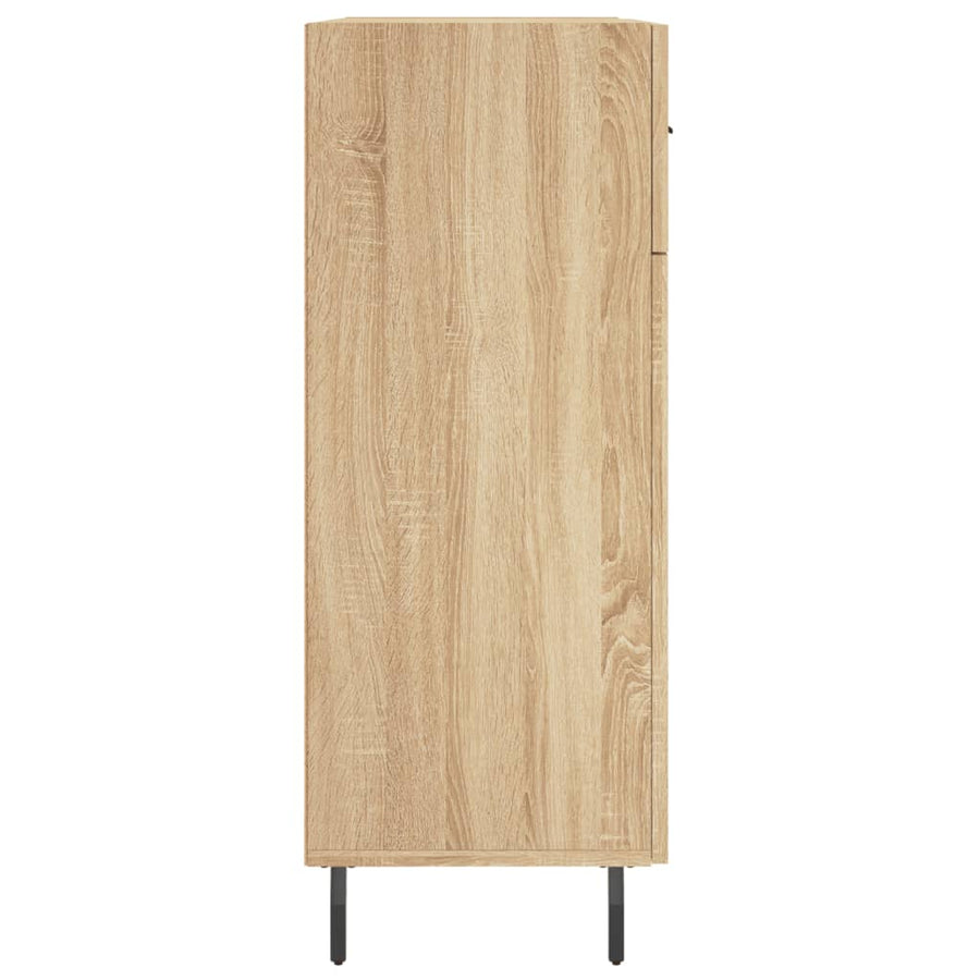 Dressoir 69,5X34X90 Cm Bewerkt Hout Kleurig Sonoma eiken
