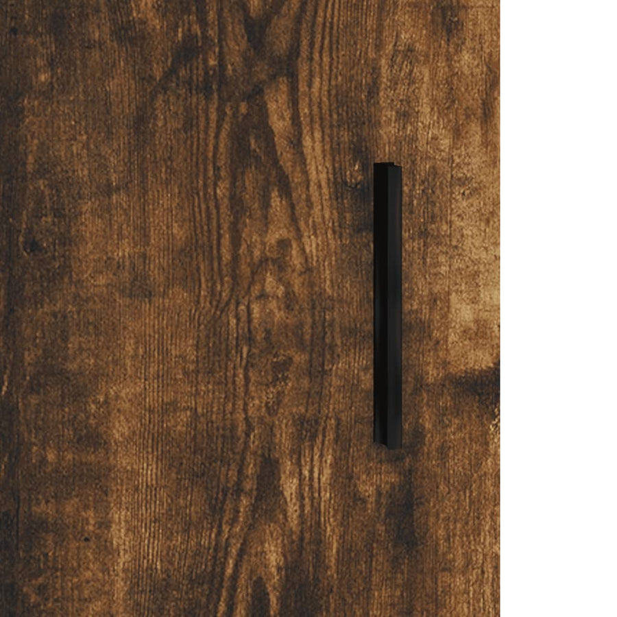 Dressoir 69,5X34X90 Cm Bewerkt Hout Kleurig Gerookt eiken