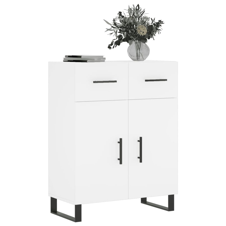 Dressoir 69,5X34X90 Cm Bewerkt Hout Wit