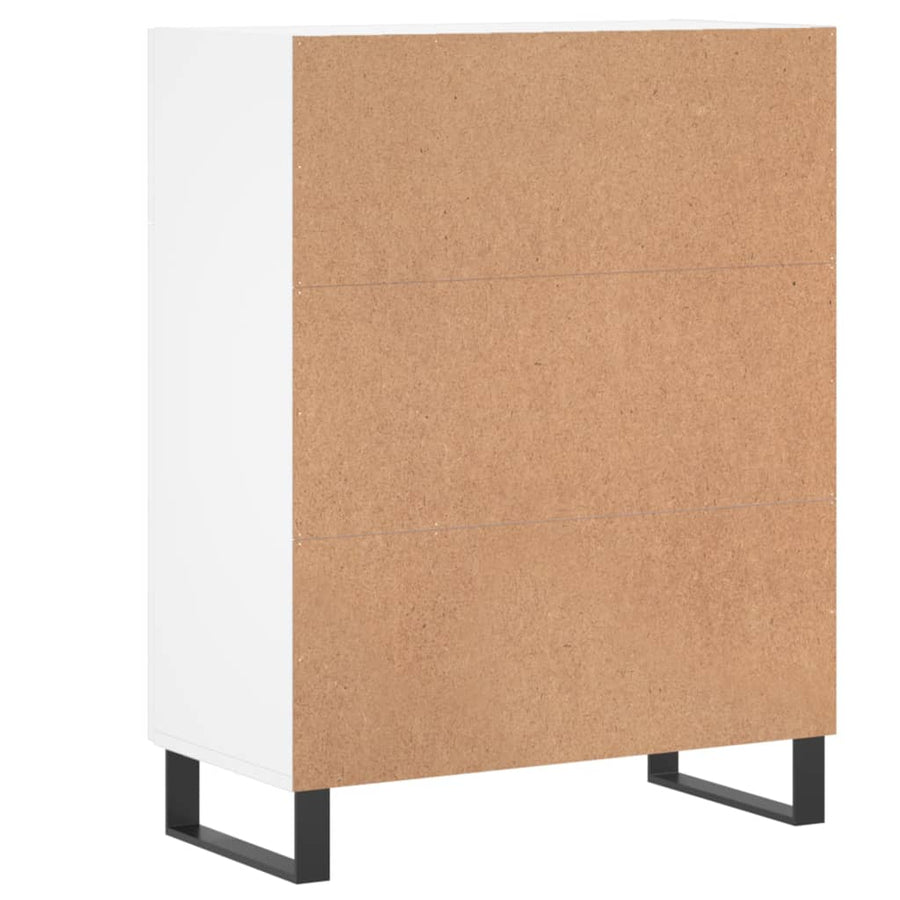 Dressoir 69,5X34X90 Cm Bewerkt Hout Wit