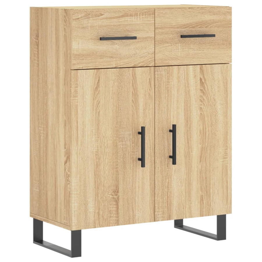 Dressoir 69,5X34X90 Cm Bewerkt Hout Kleurig 1 Sonoma eiken