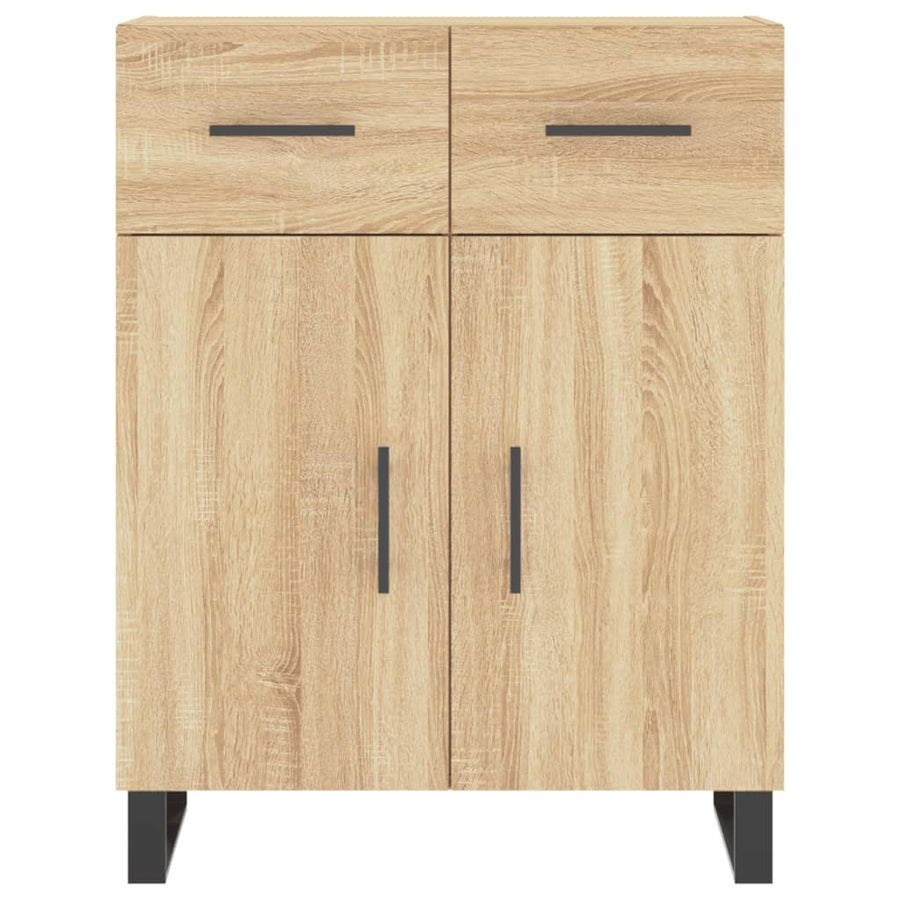 Dressoir 69,5X34X90 Cm Bewerkt Hout Kleurig 1 Sonoma eiken