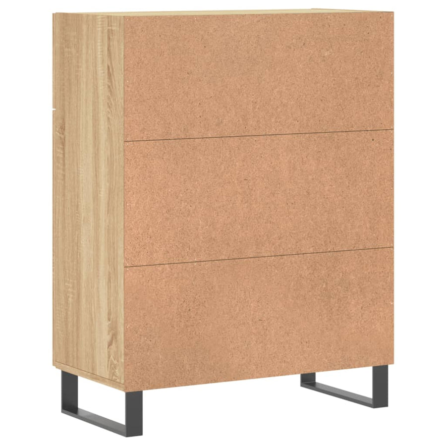Dressoir 69,5X34X90 Cm Bewerkt Hout Kleurig 1 Sonoma eiken