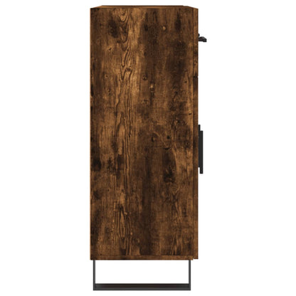 Dressoir 69,5X34X90 Cm Bewerkt Hout Kleurig Gerookt eiken