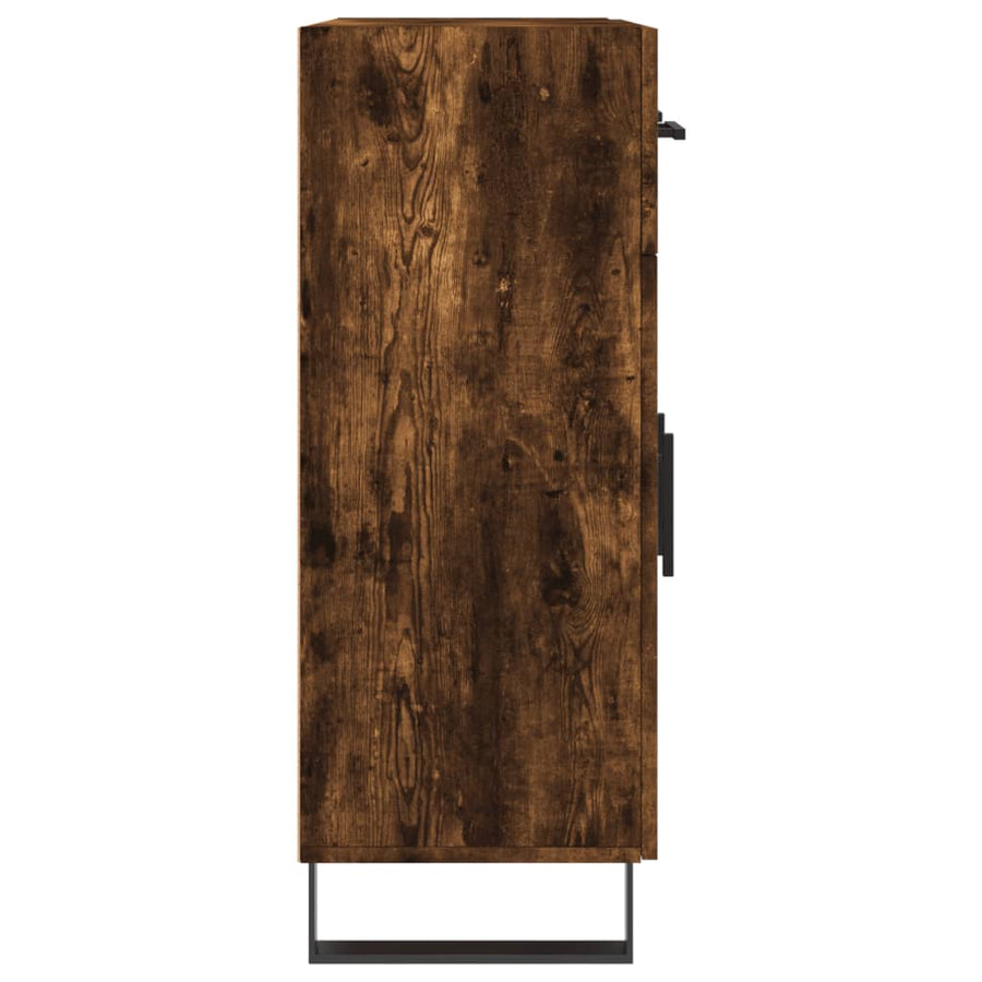 Dressoir 69,5x34x90 cm bewerkt hout gerookt eikenkleurig