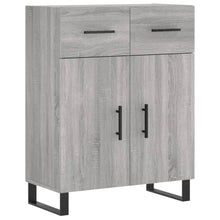 Dressoir 69,5X34X90 Cm Bewerkt Hout Grijs Sonoma Eikenkleurig