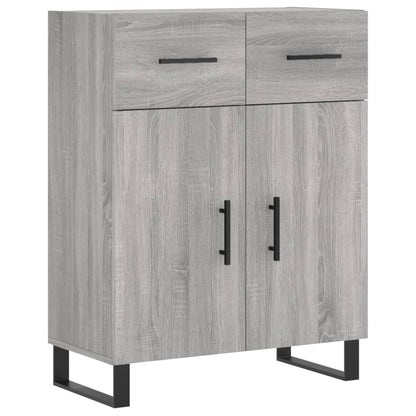 Dressoir 69,5X34X90 Cm Bewerkt Hout Grijs Sonoma Eikenkleurig