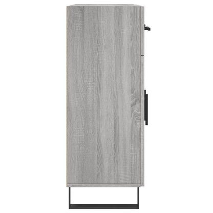 Dressoir 69,5X34X90 Cm Bewerkt Hout Grijs Sonoma Eikenkleurig